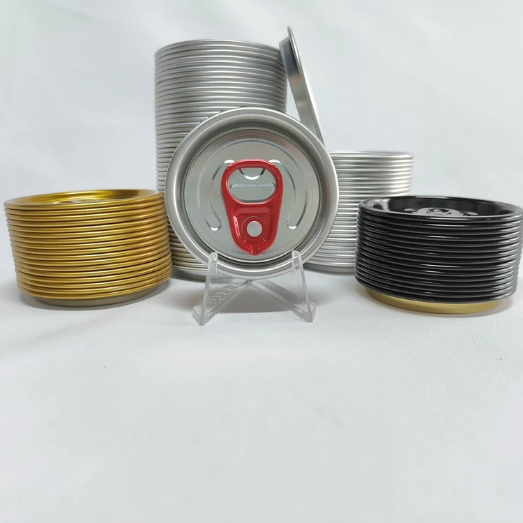 Frd Custom Sealing Round Foil Container Canning Jar Black With