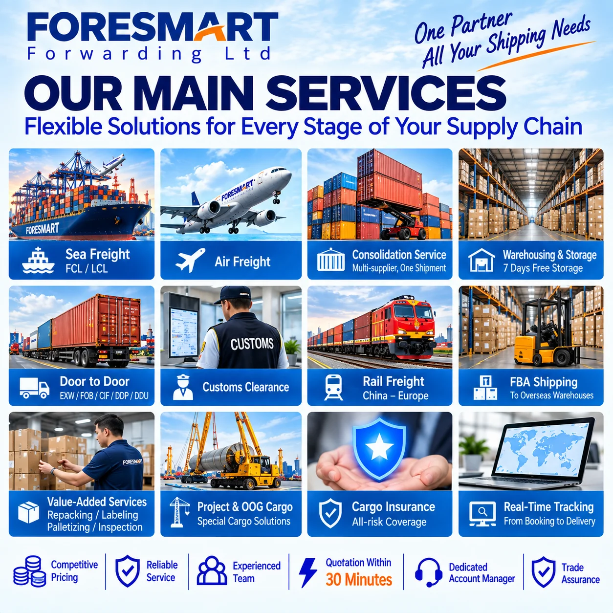 Sea Freight Forwarder Shipping Agent Logistics Service Ship China to Brazil Suriname Chile El Salvador Nicaragua Guyana Panama