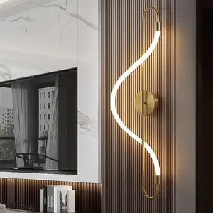JACKSUN Modern LED Wall Lights Unique Indoor Bathroom Lamp Mid Century Long Hallway Wall Lamp  Lights for Corridor Stairway