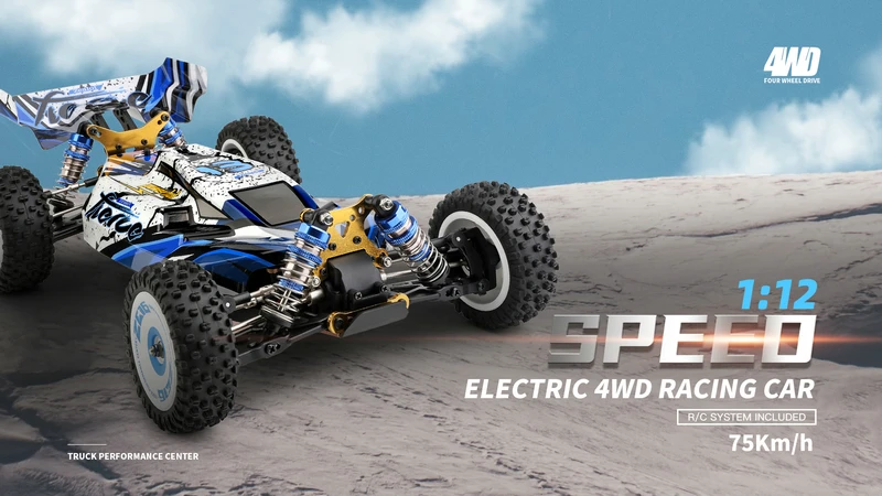 Wltoys 124017 1/12 Newest RC toy 2022 2.4G 4WD Electric Brushless High speed 75kmh Remote Control Car toy