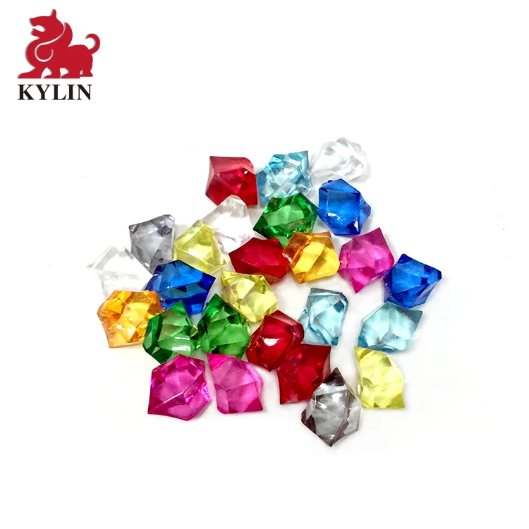 Remarkable Quality Customized Game Gems Golden Table Decoration Plastic Board Game Accessories Toy Gem