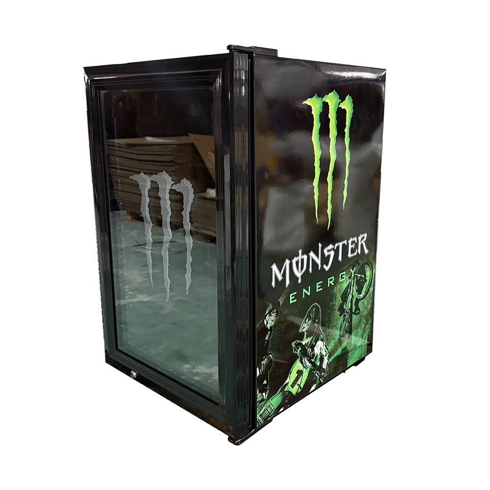 SC70 70L モンスターエナジードリンク 500ml ミニ冷蔵庫 LEDライト