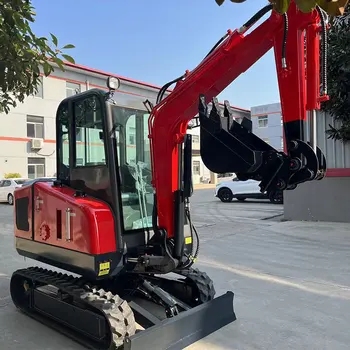 China Bestseller 1 Ton Mini Multifunctional Excavator Small Crawler Digger Free Bucket Engine Components-Motor Pump Included