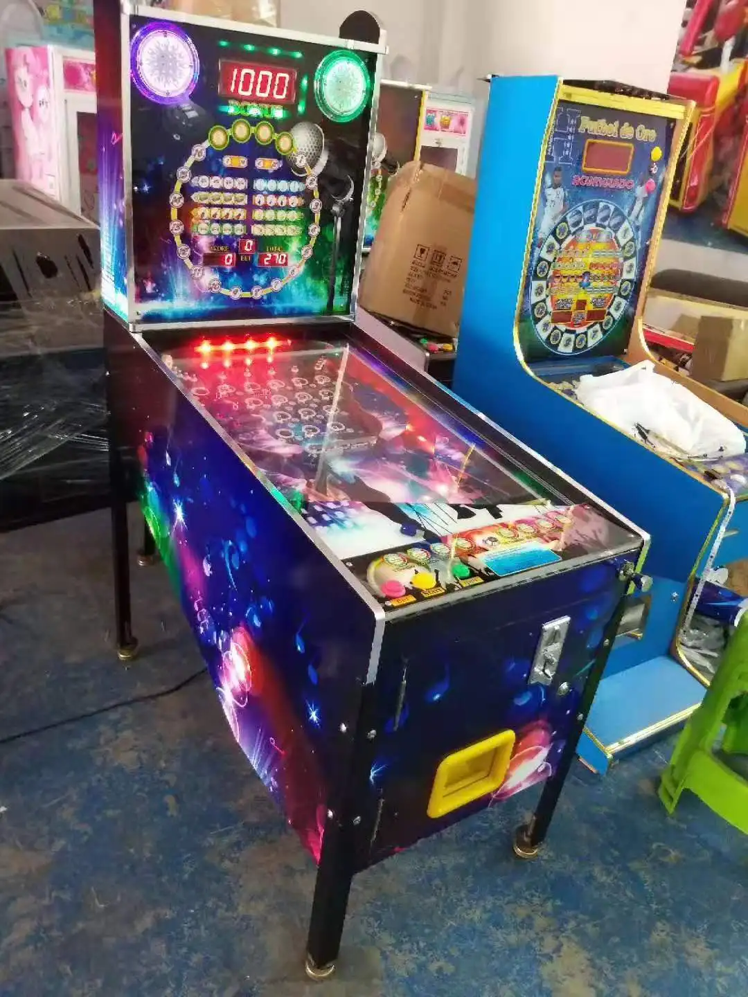 Pinball Machine Vintage Cheap 5 Ball Coin Operated Pinball Game For Bar