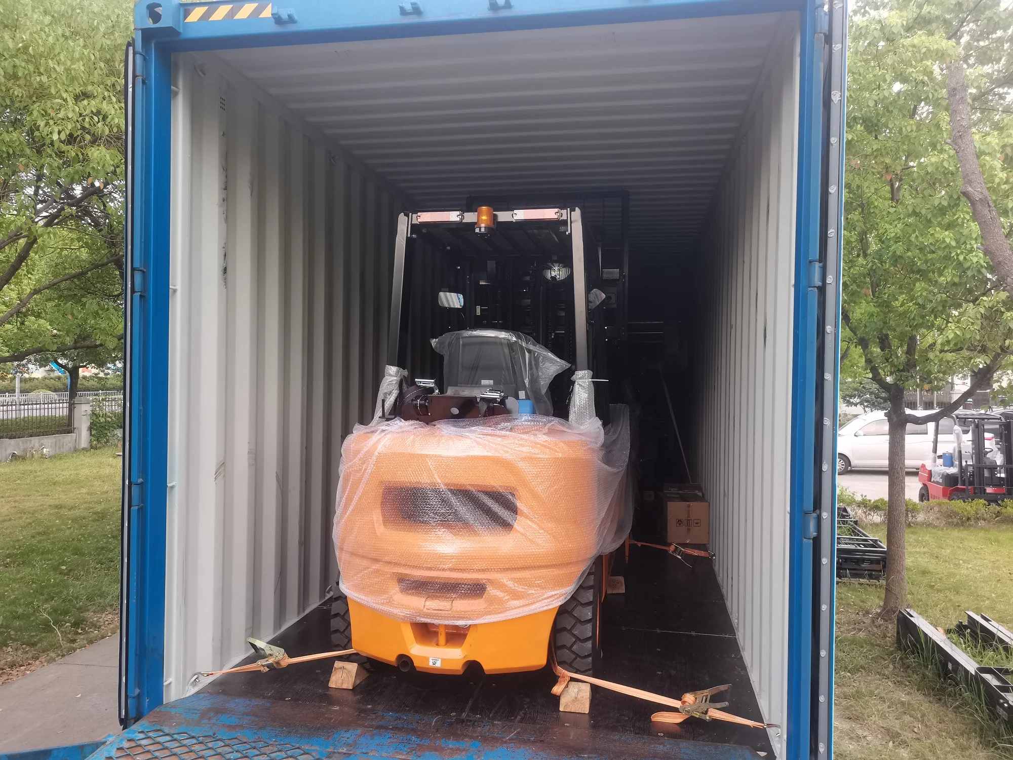 FG70 15500 LBS Gas Engine Counterbalance 7000kg Dual Fuel LPG / Petrol Forklift