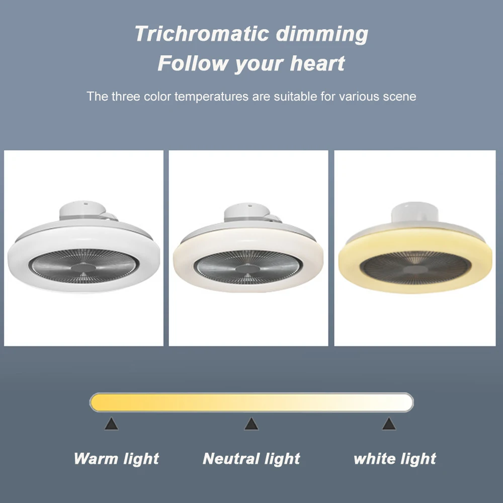 Low Noise Modern App Control Home Bedroom Living Room 220V Smart Led Ceiling Fan With Light and Remote Control