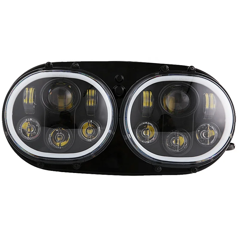 2013 Road Glide Double Led Headlight 5.75 Inch Projector Double Headlamp  Dual Headlight For Harley Road Glide 2012 With Drl - Buy 2013 Road Glide