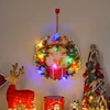 Adorno navideño iluminado de PVC [Corona]