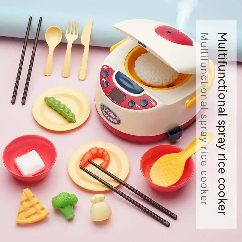 Puzzle Simulation Induction Cooker Home Appliance  Kitchen Utensils Role Soft Plastic Play Wonder Electric Kitchen Play Set Toys