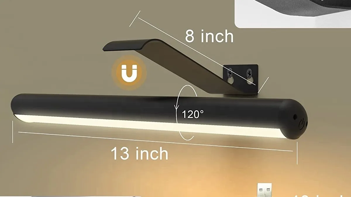 Rechargeable Picture Light Battery Operated Gallery Lamp Wireless With