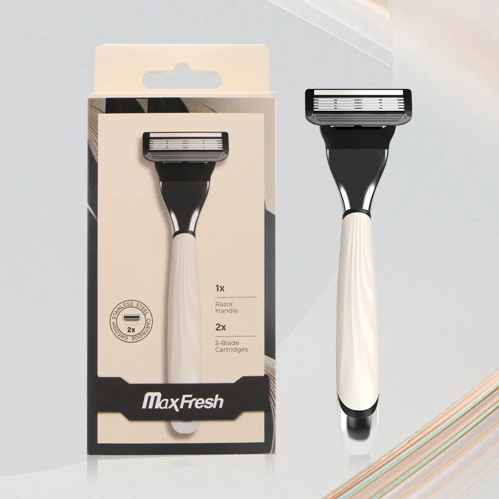 Five Curved  Blades System Razor With High Quality for Men Personal Care Imported Stainless Steel Blades Accept OEM