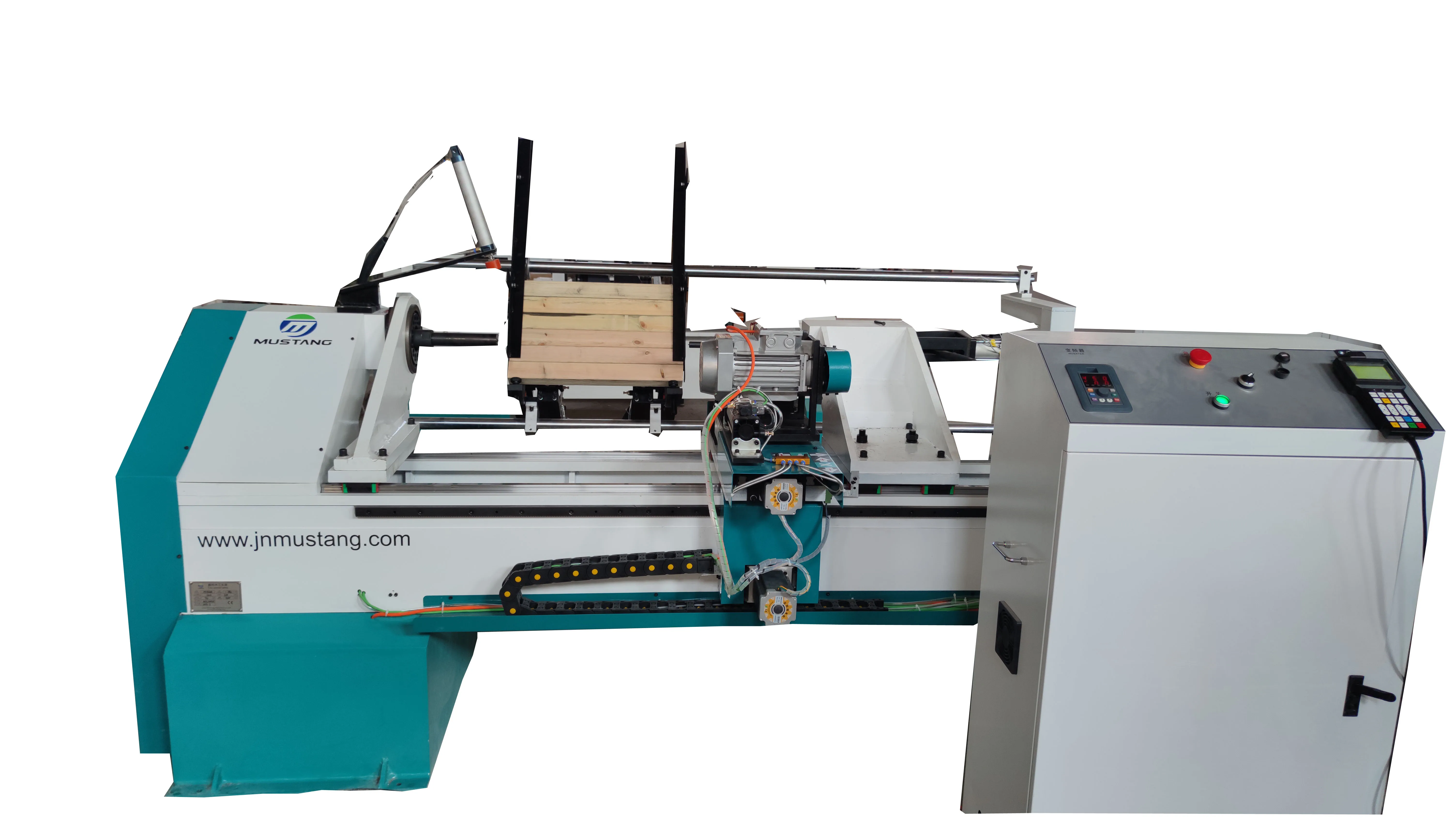 Mt1530af Mustang Auto Feeding And Loading Furniture Legs Cnc Wood Lathe