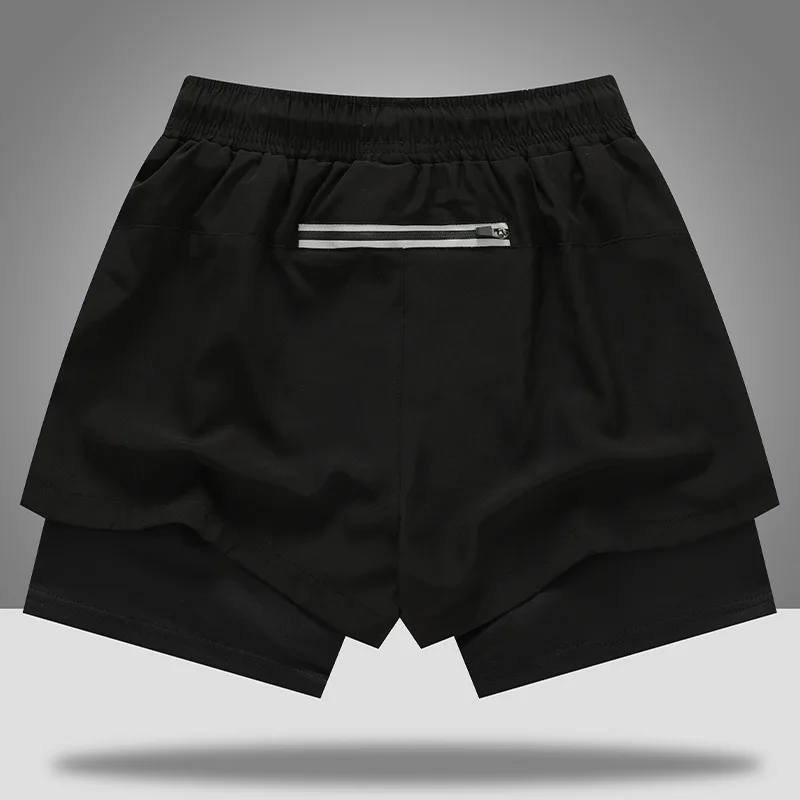 Gym Sh Men 90 Polyester 10 Spandex Compression 5 Inch Quick Dry With Liner Training Running Short 2 in 1 Mens Gym750_voghion.com