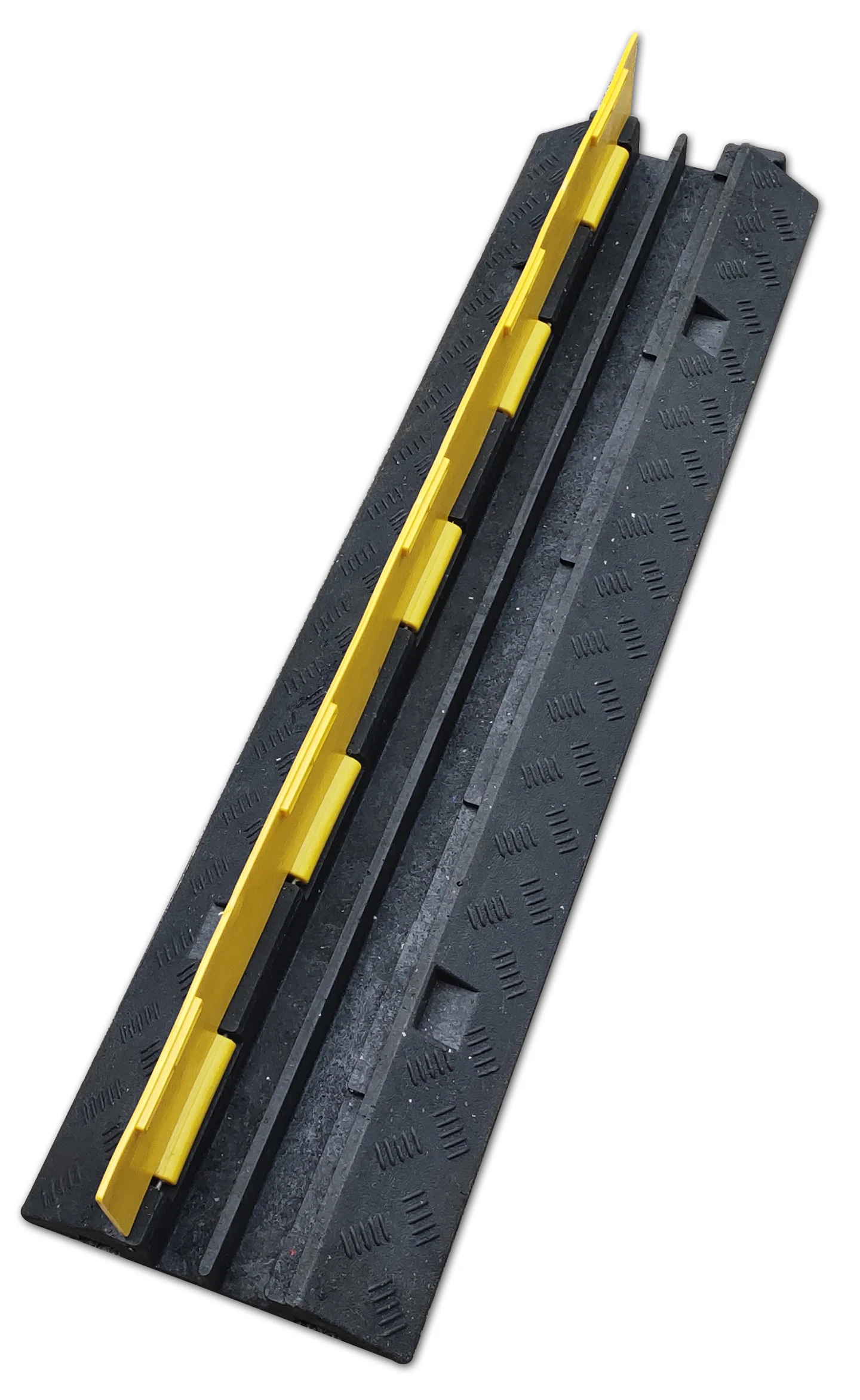 yellow pvc lid 2 channel stage use rubber and plastic cable ramp bridge cable protectors