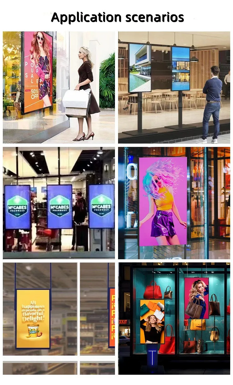 49-Inch High-Brightness FHD/4K Resolution Android 1000-4000 Hanging LCD Advertising Machine Intelligent Display for Elevators manufacture