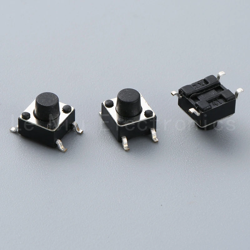 Mini 6x6 Touch Tactile Switch 6*6*4.3 Smt 4pin Micro Push Key Button ...