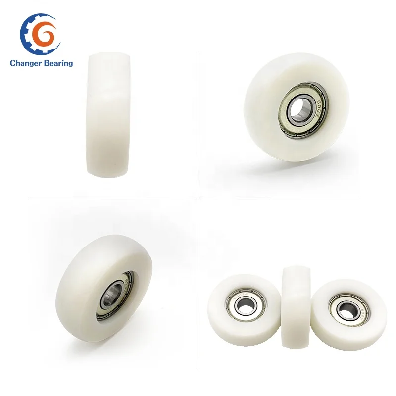 Indoor Rowing Exercise Nylon Rowing Machine Wheels 8x38x12mm with 608ZZ Bearing Bore 8mm Rowing Machine Nylon Wheel