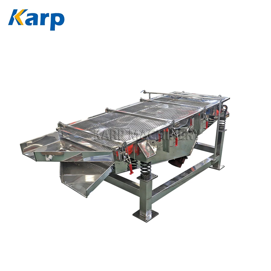 Stainless Steel Coffee Bean Rectangle Vibrating Screen Cocoa Beans Linear Vibration Sieve