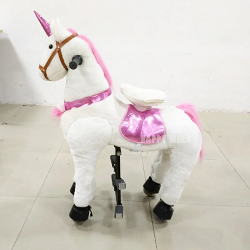 子供用大型機械馬のおもちゃ - ユニコーンデザインの動く乗用動物