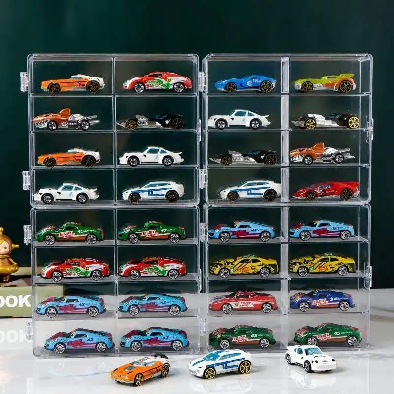 Acrylic Model Car Protector Toy Storage Wall Mounted or Tabletop Land 1/64 Car Die Cast Display Case