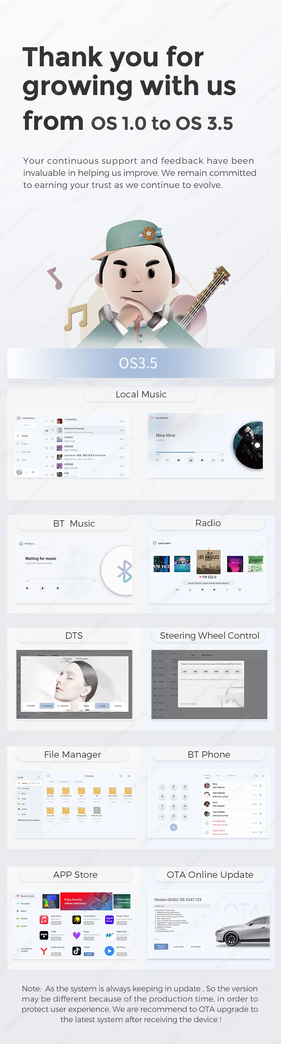 DUDUAUTO DUDU7 A7870 Android 13 Car Radio GPS Multimedia Player with ...