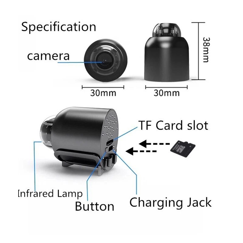 Hot Selling X5 Mini Camera Wireless Wifi Network Ip Camera 1080p Home 