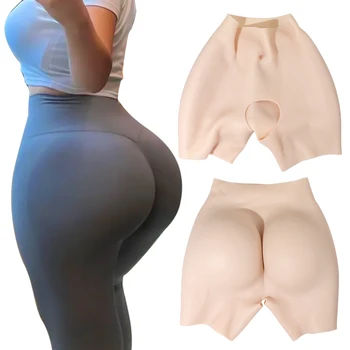 OEM/ODM Silicone Hips Enhancer Butt  Realistic Butt Shapers Crotchless Body Sculpting Shorts Women Control Pant Silicone Panties