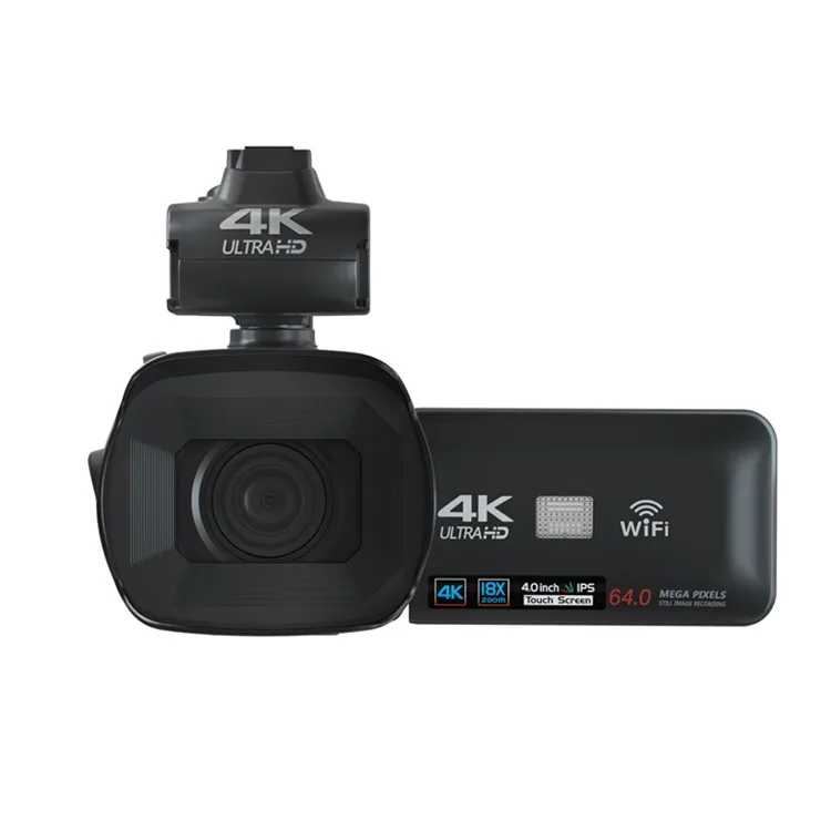 ウルトラHD 4K 60FPSビデオカメラ 最大 6400万画素CMOSセンサー