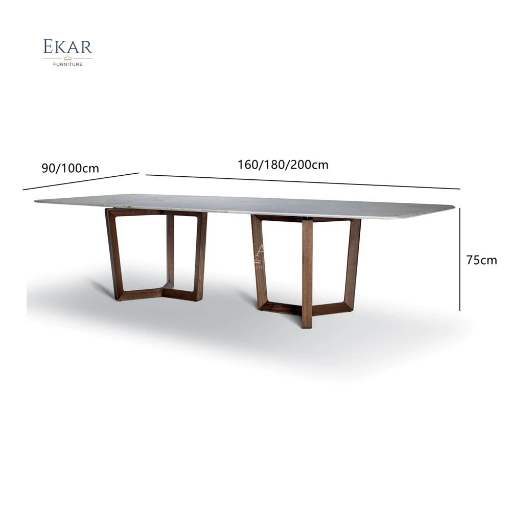 product modern sleek rectangular dining table set luxury european design marble wood contemporary home bar entry school furniture spaces-65