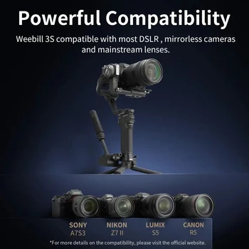 Zhiyun Weebill 3S Camera Gimbal Stabilizer 3-Axis Handheld for DSLR Mirrorless Camera Sony Canon Nikon LUMIX detail image