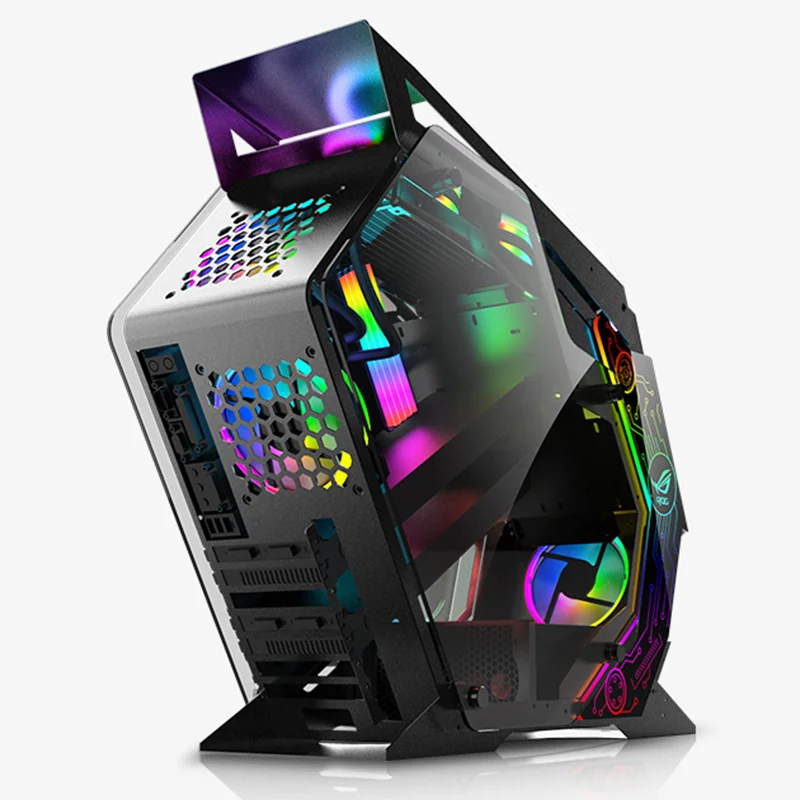 Lovingcool特殊形状ATXゲーミングPCケースコンピューターCPU