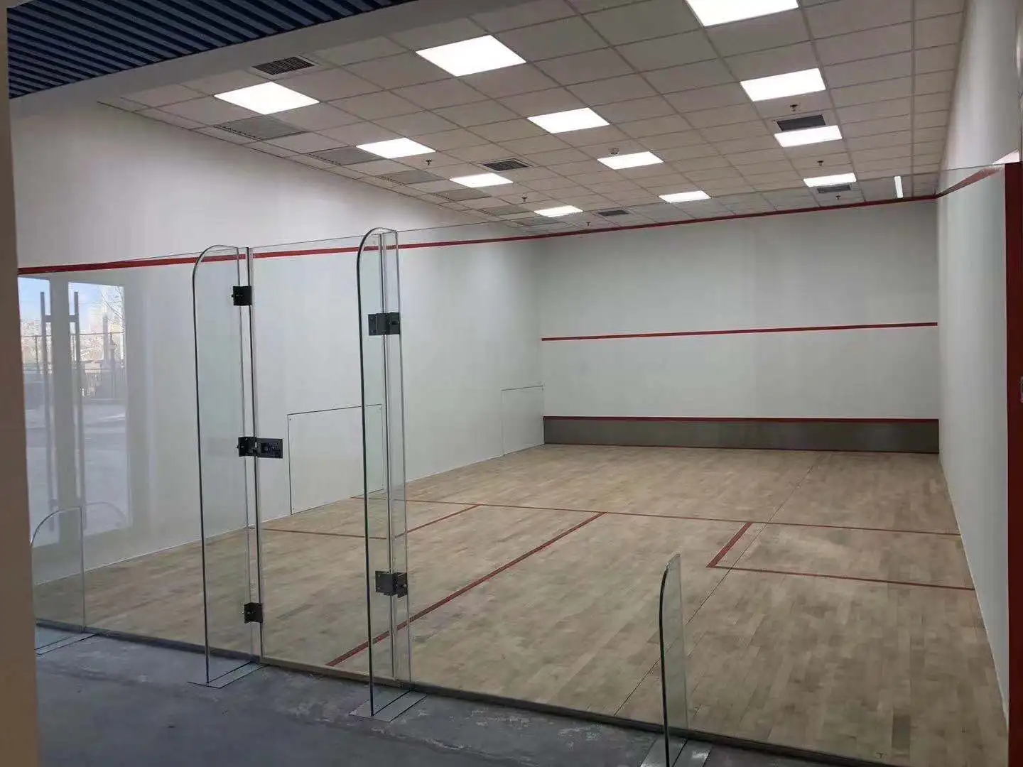 Full Glass/wood Walls Squash Court Construction Portable Squash Court