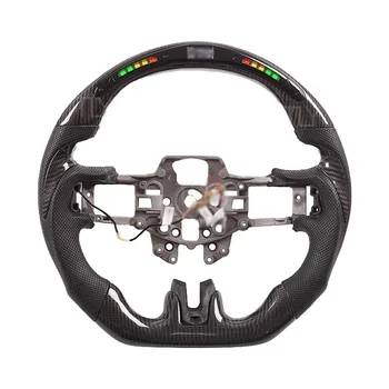 Real Carbon Fiber Led Display Steering Wheel for Ford Mustang 2015 2016 2017 2018 2019 GT Steering Wheel Customizion