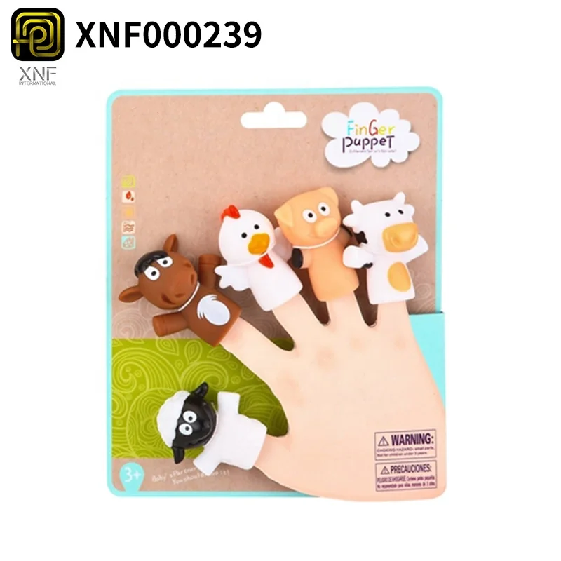 Образовательные Мультяшные силиконовые пальчиковые куклы руки