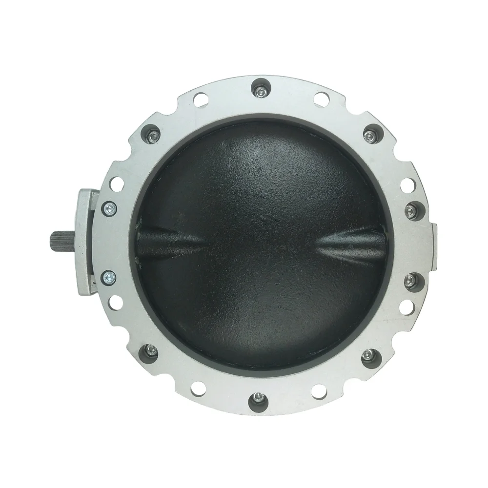 Concrete Batching System Double Flange Polyurethane butterfly Valve V2FS Cast Iron Batching Plant