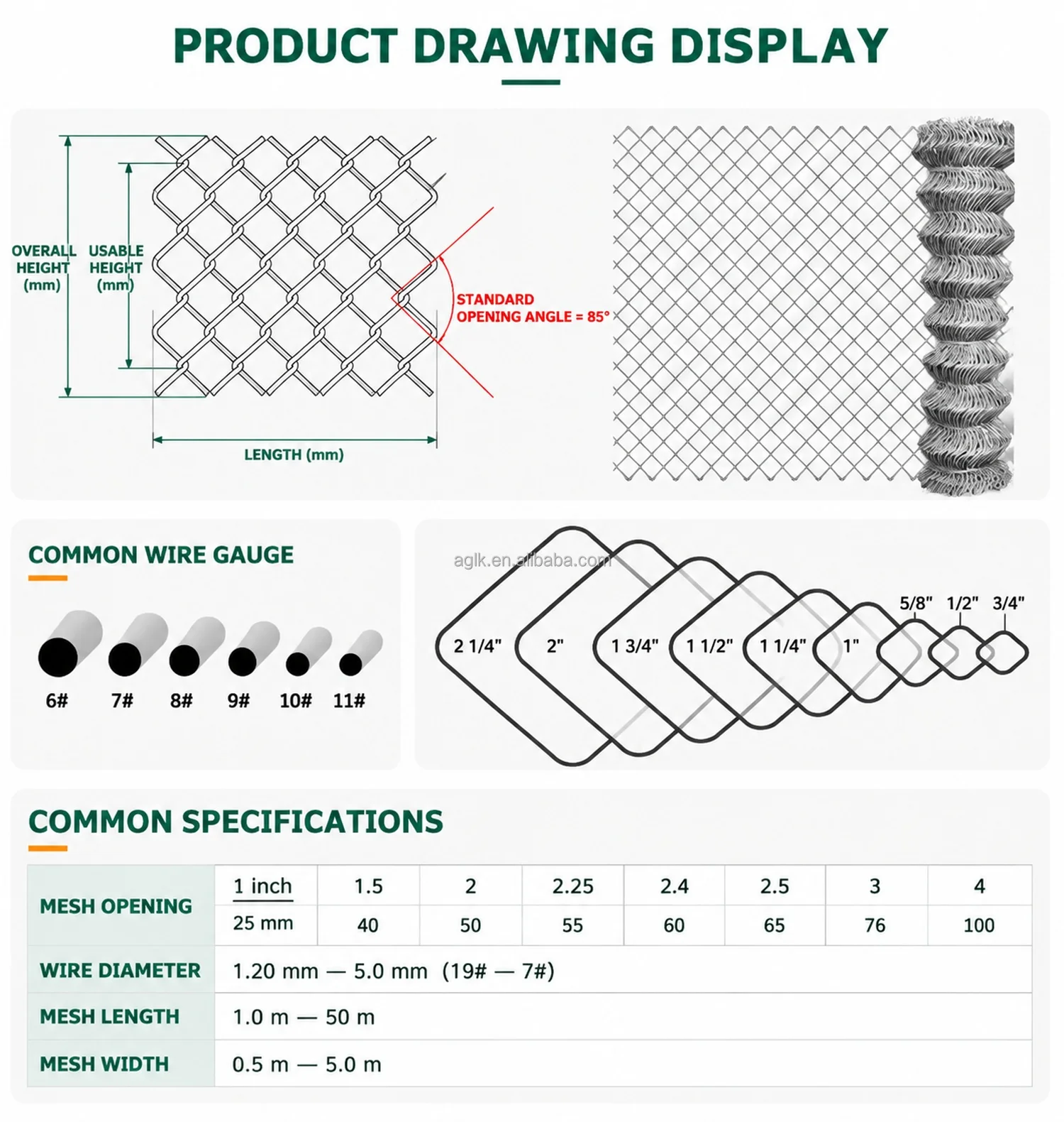 Galvanized Chain Link Fence