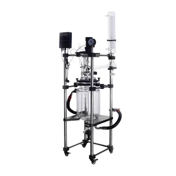 Hot Selling Electric Vacuum Glass Reactor Steam Jacketed Reactor