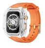Transparent black frame + orange strap