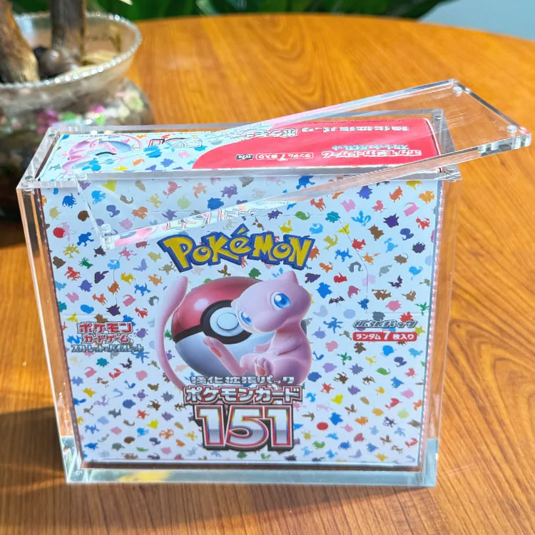 Pokemon 151 Booster Box Display Case - TCG Strong Magnet Acrylic Pokemon 151 Booster Box Display Case - TCG Strong Magnet Acrylic