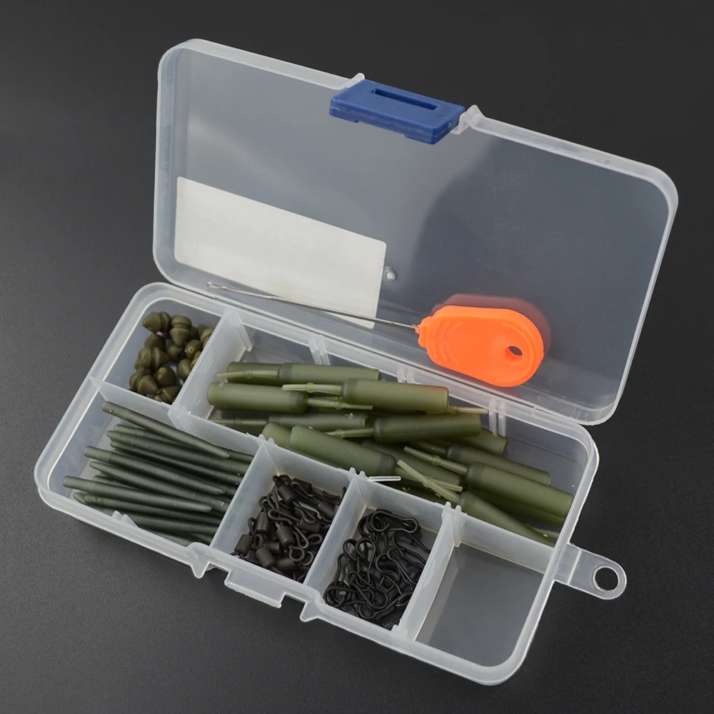 Lot De 4 Swinger Pour Pêche à La Carpe - Chaîne Acier Inox, Aimants, Poids Ajustables, En 4 Couleurs Fluo