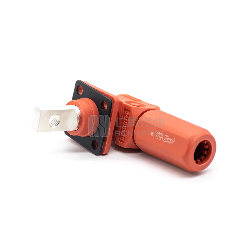 High Current Battery Connectors 100A DC Power Connector for Lithium System