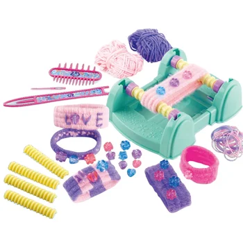 Playgo BRACELET LOOM Hand Pull Braiding Machine Set for Girls 2 to 14 Years Encourages Creativity & Hand-Made Jewelry