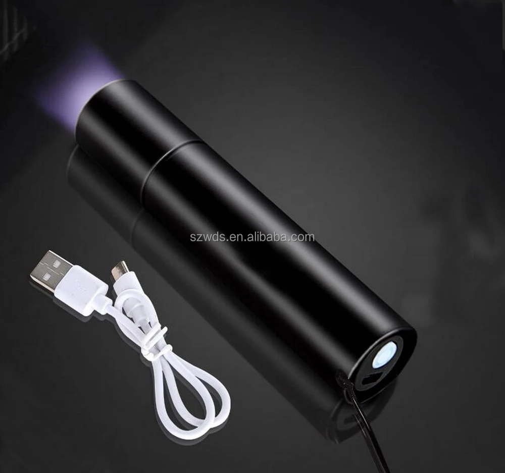 UV Wood's Lamp USB Rechargeable UV Flashlight Pet Skin Ringworm Fungal Diagnosis Skin Analyzer