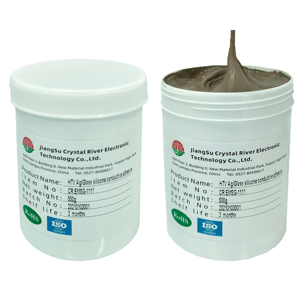 Htv Ag / Glass Conductive Glue One Component Cheap Electrically
