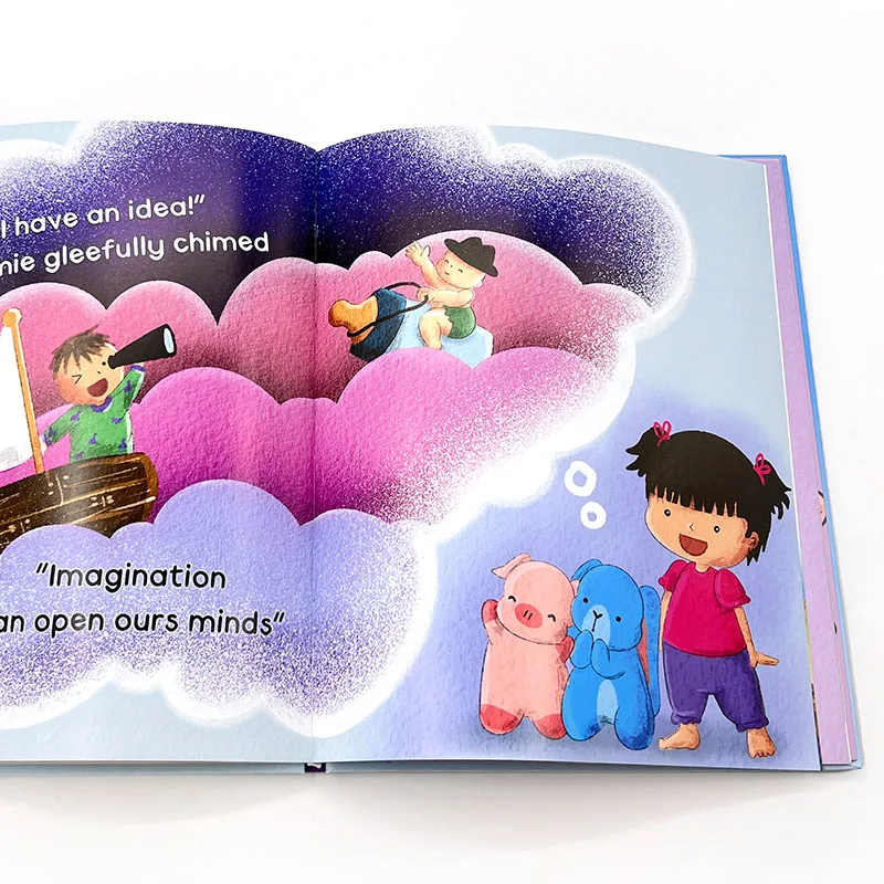 Children's Story Cartoon Picture Reading Learning Education Hardcover Full Color Offest Printing Book factory