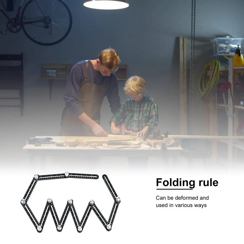 Righello Multi Angolo ANCLLO - 12 Lati In Lega Alluminio Per Misurazioni Precisi, Legno Piastrelle - Foto 7