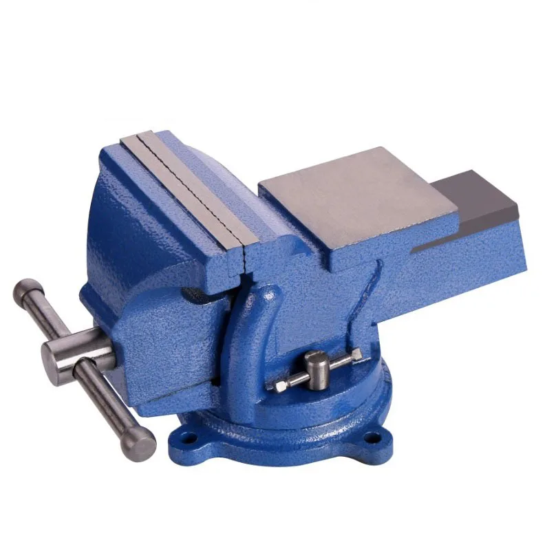 Rotating Bench Vise With Anvil Cast Iron Carbon Steel Swivel Base Vice ...