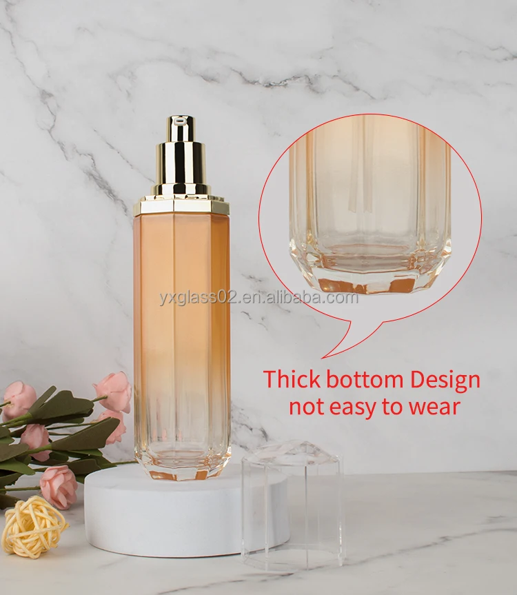 OEM Factory price 30g50g40ml100ml120ml toner lotion serum cream skincare cosmetic packaging cosmetic glass bottles set supplier