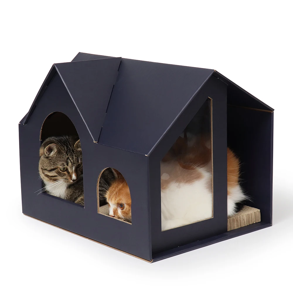 Cat Cardboard Scratcher American Cat Club Cat House And Scratcher