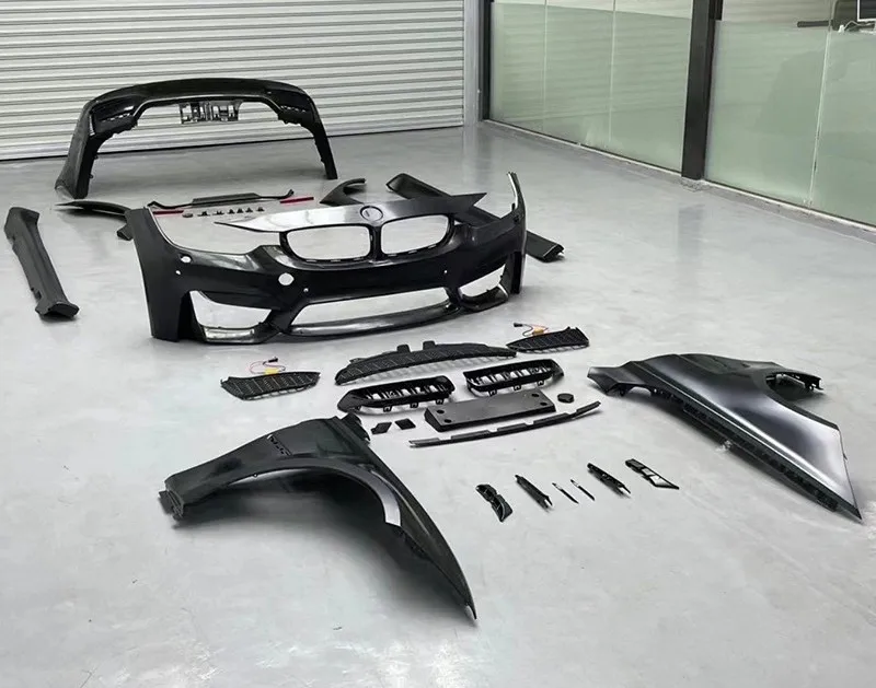 M3 Style Wide Body Kit for BMW F30 M3 Body Kit 2013-2018 Car Bumpers Side Skirts  Fender Grille F30 Wide Bodykit F30 Bodykit